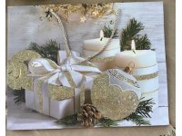 Dárková taška vánoční 32x25cm